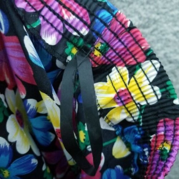 Koret Petites Women's M Floral Textured Skirt 100% Polyester 34.5" 26.75" - Picture 5 of 7